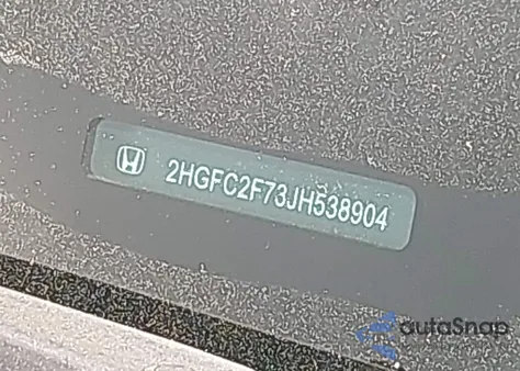 2018 Honda Civic Ex from USA, damaged, VIN 2HGFC2F73JH538904